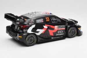 Toyota Yaris Rally1 WRC #33 E. Evans / S. Martin Rally Monte Carlo Night Version 2024 IXO 1:18 18RMC197 Метал — снимка 2 от 6