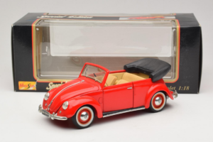 Volkswagen Beetle Кабриолет Червен Maisto 1:18 56010 Метал — снимка 8 от 8