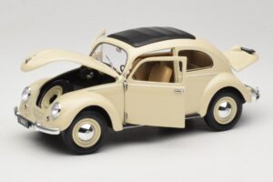 Volkswagen Beetle Type 1 Classic Бял Welly 1:18 18040W Метал — снимка 2 от 8