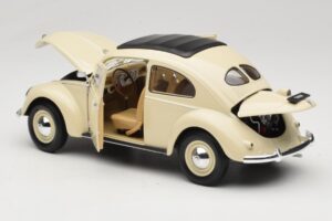 Volkswagen Beetle Type 1 Classic Бял Welly 1:18 18040W Метал — снимка 5 от 8