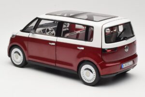 Volkswagen Bulli Minibus Concept Червен & Бял Norev 1:18 7E9099203BL9 Метал — снимка 7 от 8