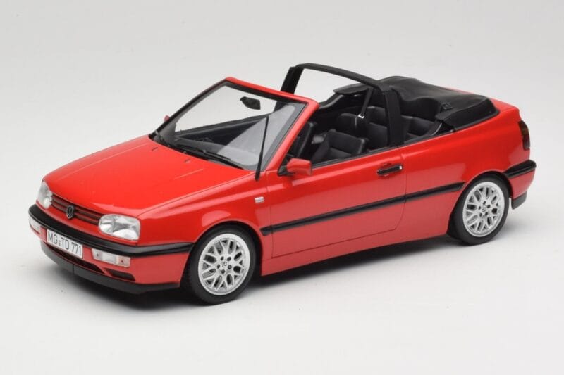 Volkswagen Golf Кабриолет Mk3 Червен Norev 1:18 188433 Метал