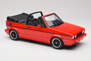 Volkswagen Golf Mk1 Кабриолет Sportline Червен Otto 1:12 G095 Смола — снимка 4 от 6
