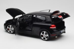 Volkswagen Golf GTI Mk6 Черен Norev 1:18 188502 Метал — снимка 5 от 8
