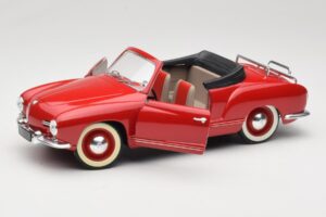 Volkswagen Karmann Ghia Кабриолет Червен Solido 1:18 8058 Метал — снимка 2 от 8