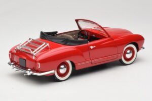 Volkswagen Karmann Ghia Кабриолет Червен Solido 1:18 8058 Метал — снимка 3 от 8