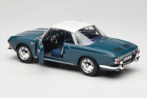 Volkswagen Karmann Ghia Type 34 1500 Sea Blue Norev 1:18 188646 Метал — снимка 5 от 8