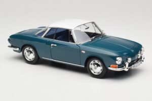 Volkswagen Karmann Ghia Type 34 1500 Sea Blue Norev 1:18 188646 Метал — снимка 6 от 8