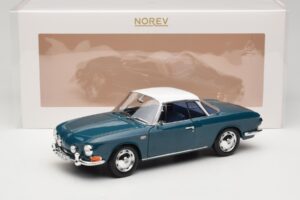 Volkswagen Karmann Ghia Type 34 1500 Sea Blue Norev 1:18 188646 Метал — снимка 8 от 8