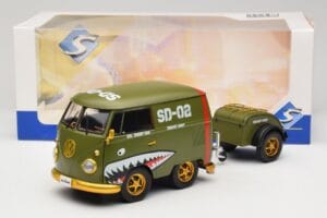 Volkswagen Kool Kombi Army Fighter Green Solido 1:18 S1810901 Метал — снимка 8 от 8