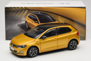 Volkswagen Polo Plus Жълт OEM 1:18 ZVY000009GEL Метал — снимка 8 от 8