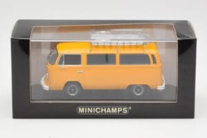 Volkswagen T2 Bus Жълт Minichamps 1:43 400053002 Метал — снимка 4 от 4