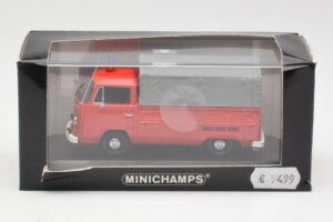 Volkswagen T2 Flatbed Пожарна Dortmund Minichamps 1:43 400053290 Метал — снимка 4 от 4