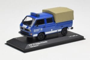 Volkswagen T3 Double Cab Flatbed THW Hannover Minichamps 1:43 400055290 Метал — снимка 2 от 4