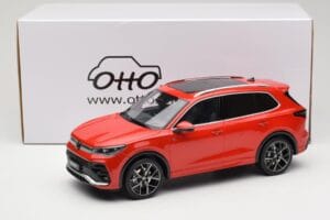 Volkswagen Tiguan eTSI R-Line Persimmon Red Metallic Otto 1:18 OT489 Смола — снимка 6 от 6