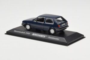 Volkswagen Golf Mk2 Синьо Изложбен Прототип Minichamps 1:43 GOLFHANDMUSTER Метал — снимка 3 от 4