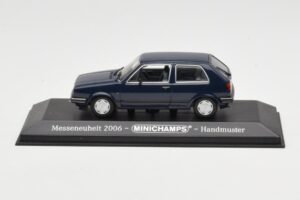 Volkswagen Golf Mk2 Синьо Изложбен Прототип Minichamps 1:43 GOLFHANDMUSTER Метал