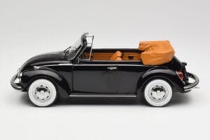 Volkswagen Beetle 1303 Кабриолет Черен Norev 1:18 188533 Метал — снимка 3 от 6