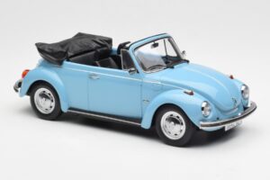 Volkswagen Beetle 1303 Кабриолет Светлосиньо Norev 1:18 188531 Метал — снимка 4 от 6