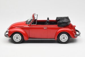Volkswagen Beetle 1303 Кабриолет Червен Norev 1:18 188529 Метал — снимка 3 от 6