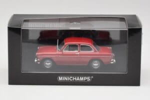 Volkswagen 1500 Ruby Червен Minichamps 1:43 VW001 Метал — снимка 4 от 4