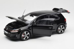 Volkswagen Golf Mk7 GTI Черен Norev 1:18 188550 Метал — снимка 2 от 8