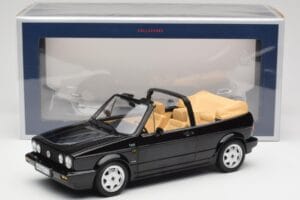 Volkswagen Golf Mk1 Кабриолет Черен Norev 1:18 188568 Метал — снимка 6 от 6