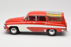 Wartburg 311 Camping Deluxe Червен Бял BoS Models 1:18 BOS037 Смола — снимка 3 от 6