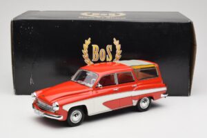 Wartburg 311 Camping Deluxe Червен Бял BoS Models 1:18 BOS037 Смола — снимка 6 от 6