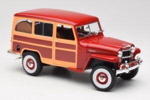 Willys Jeep Station Wagon Червен Road Signature 1:18 92858 Метал — снимка 6 от 8