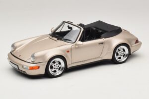 Porsche 911 964 Turbo Look Кабриолет Zermatt Silver Norev 1:18 187140 Метал