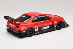 Nissan Skyline ER34 LB Super Silhouette Active Red GT Spirit 1:18 GT570 Смола — снимка 2 от 6