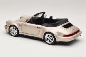 Porsche 911 964 Turbo Look Кабриолет Zermatt Silver Norev 1:18 187140 Метал — снимка 7 от 8
