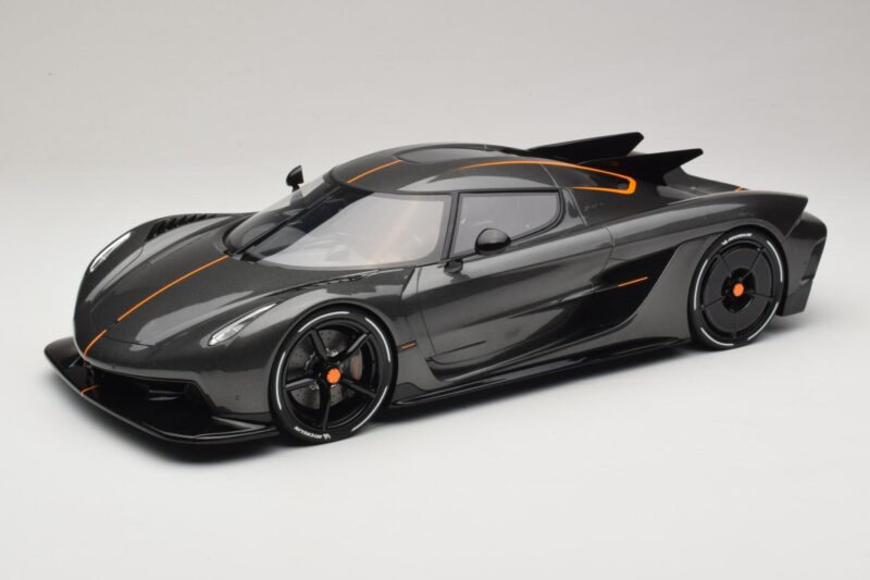 Koenigsegg Jesko Absolut 0-400-0 km/h Рекорд Graphite Grey GT Spirit 1:12 GT575 Смола