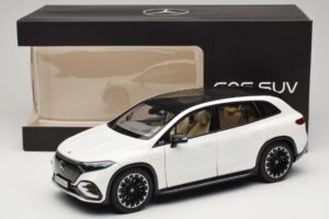 Mercedes EQS SUV X296 Manufaktur Diamond White NZG 1:18 B66960590 Метал — снимка 8 от 8