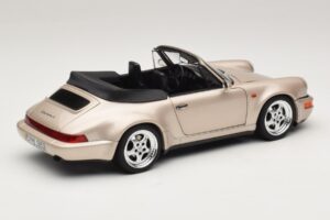 Porsche 911 964 Turbo Look Кабриолет Zermatt Silver Norev 1:18 187140 Метал — снимка 3 от 8