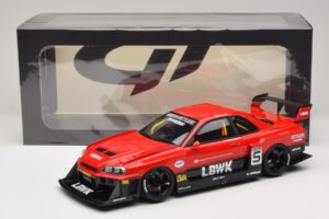 Nissan Skyline ER34 LB Super Silhouette Active Red GT Spirit 1:18 GT570 Смола — снимка 6 от 6