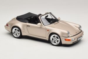 Porsche 911 964 Turbo Look Кабриолет Zermatt Silver Norev 1:18 187140 Метал — снимка 6 от 8