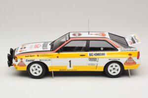 Audi Quattro #1 W. Rohrl / C. Geistdorfer Rally Monte Carlo Winner 1984 Minichamps 1:18 A5-5894 Метал — снимка 3 от 6