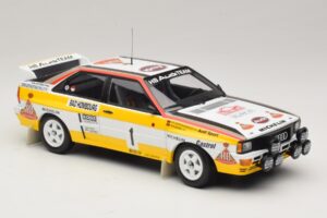 Audi Quattro #1 W. Rohrl / C. Geistdorfer Rally Monte Carlo Winner 1984 Minichamps 1:18 A5-5894 Метал — снимка 4 от 6