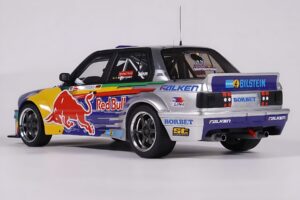 BMW E30 V8 #229 E. Hountondji Red Bull Driftbrothers Drift 2023 Син Otto 1:18 OT486 Смола — снимка 5 от 5