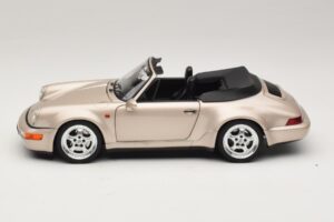 Porsche 911 964 Turbo Look Кабриолет Zermatt Silver Norev 1:18 187140 Метал — снимка 4 от 8