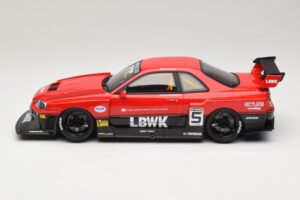 Nissan Skyline ER34 LB Super Silhouette Active Red GT Spirit 1:18 GT570 Смола — снимка 3 от 6