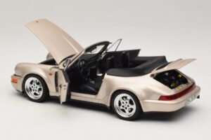 Porsche 911 964 Turbo Look Кабриолет Zermatt Silver Norev 1:18 187140 Метал — снимка 5 от 8