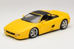 Ferrari F355 Spider Жълт с Черен Покрив UT Models 1:18 180074030-P4 Метал