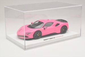 Ferrari SF90 Pack Fiorano Блестящ Qatar Pink BBR 1:18 RACELINE137 Смола — снимка 6 от 7