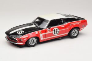 Ford Mustang Boss 302 #16 Bud Moore Engineering G. Follmer Trans-Am 1969 OEM 1:18 FORD006 Метал
