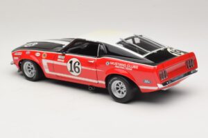 Ford Mustang Boss 302 #16 Bud Moore Engineering G. Follmer Trans-Am 1969 OEM 1:18 FORD006 Метал — снимка 7 от 8