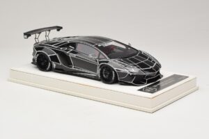 Lamborghini Aventador Liberty Walk TRON Блестящо Черно JUC 1:18 J32-14 Смола — снимка 4 от 7