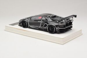 Lamborghini Aventador Liberty Walk TRON Блестящо Черно JUC 1:18 J32-14 Смола — снимка 5 от 7